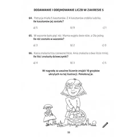 Kangurek Niko i zadania matematyczne kl. 1