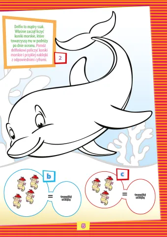 Super kolorki. Delfiny