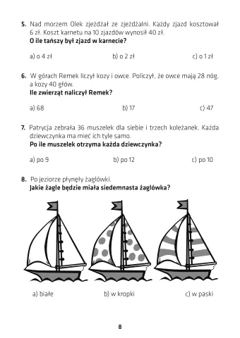 Kangurek NIKO i zadania matematyczne klasa 3
