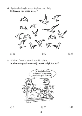 Kangurek NIKO i zadania matematyczne klasa 2
