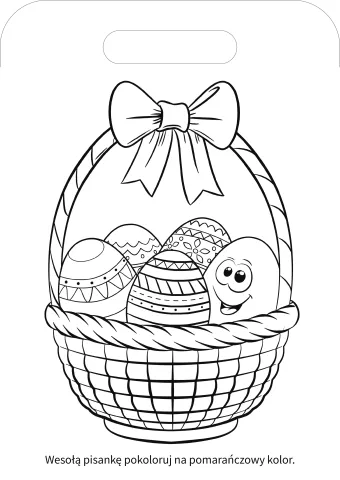 Wielkanocna kolorowanka. Pisanka