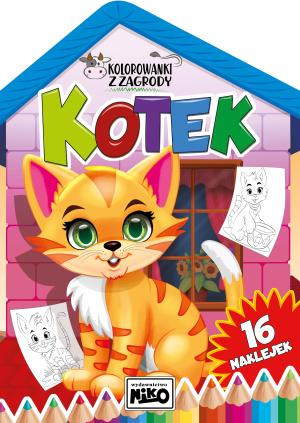 Kolorowanka z zagrody. Kotek