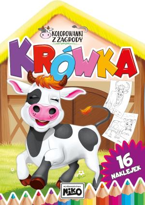 Kolorowanka z zagrody. Krówka