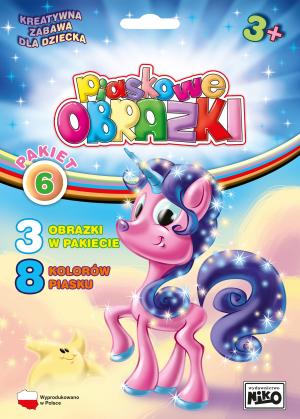 Piaskowe obrazki -Pakiet 6 ( syrenka, wrózka, jednorożec)